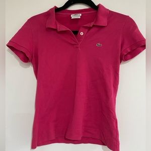 Lacoste short sleeve women polo, size 36